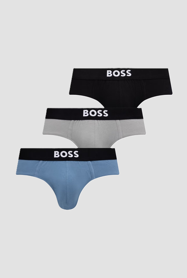 Pack da 3 boxer uomo blue-grigio-nero 