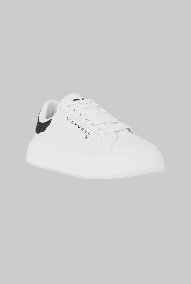 Scarpe con dettaglio posteriore uomo bianco 