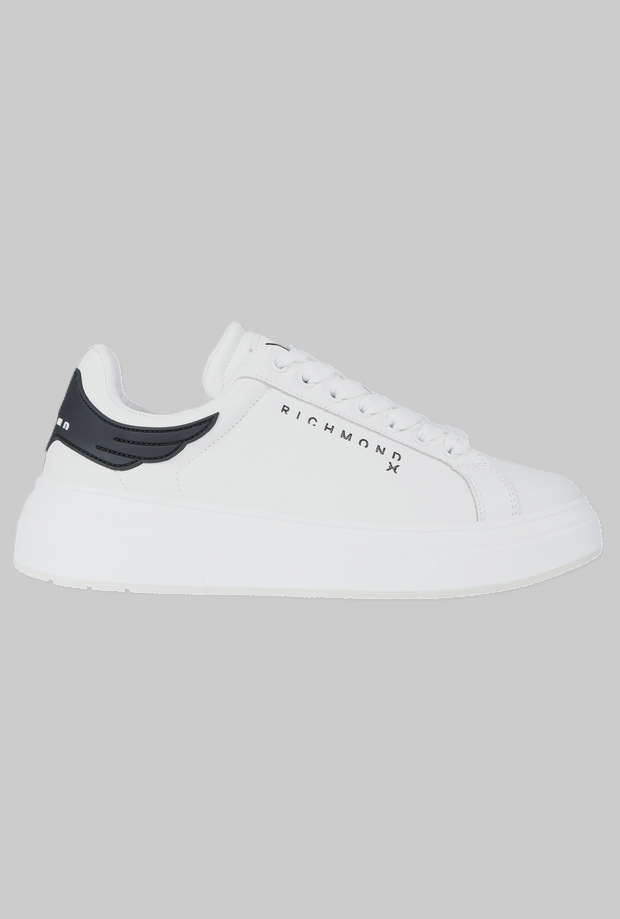 Scarpe con dettaglio posteriore uomo bianco 