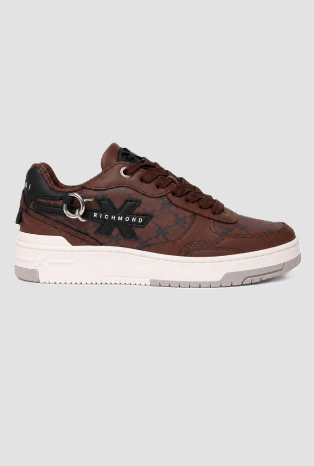 Scarpe con monogram uomo cioccolato 
