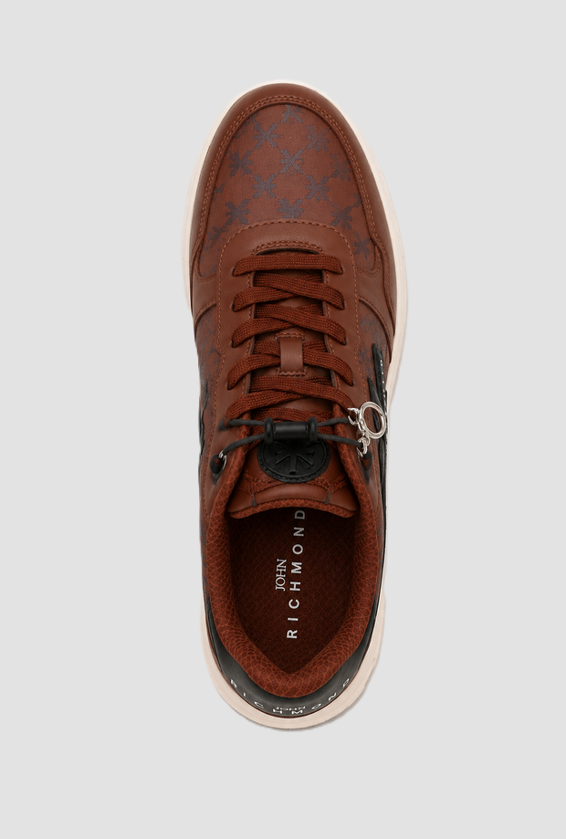 Scarpe con monogram uomo cioccolato 