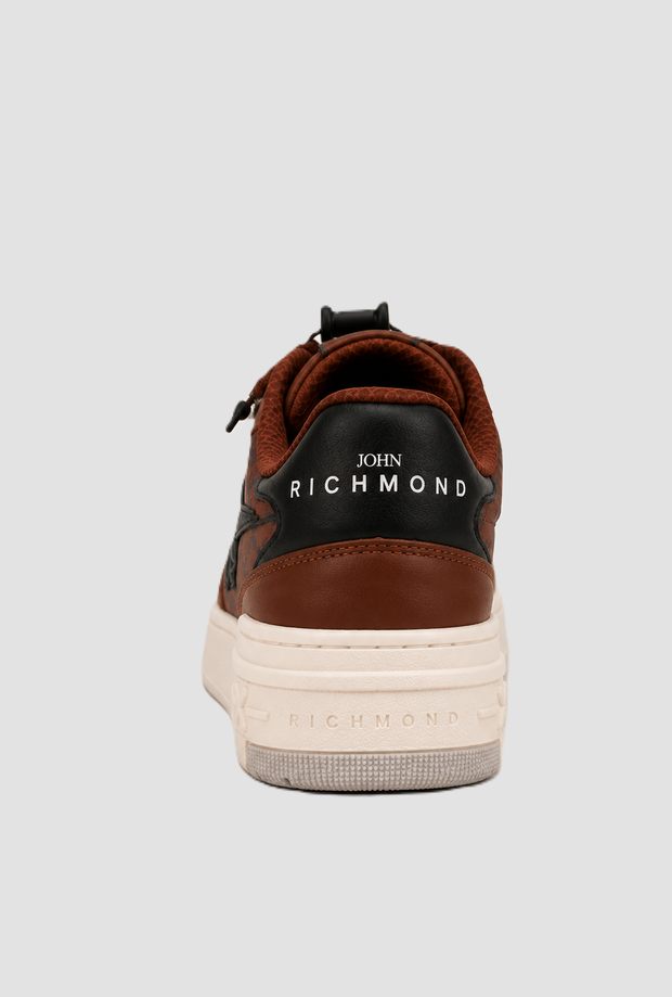 Scarpe con monogram uomo cioccolato 
