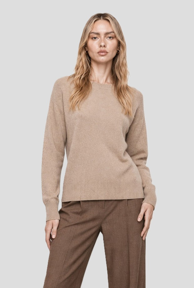 Maglia donna beige dorato 