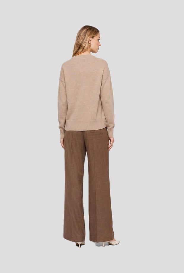 Maglia donna beige dorato 