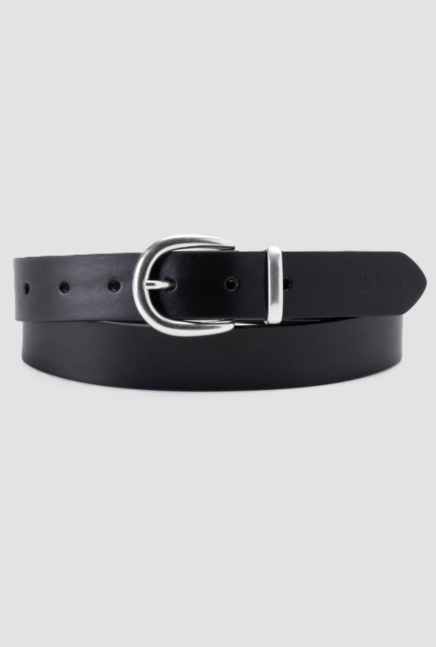 Cintura in pelle donna nero 