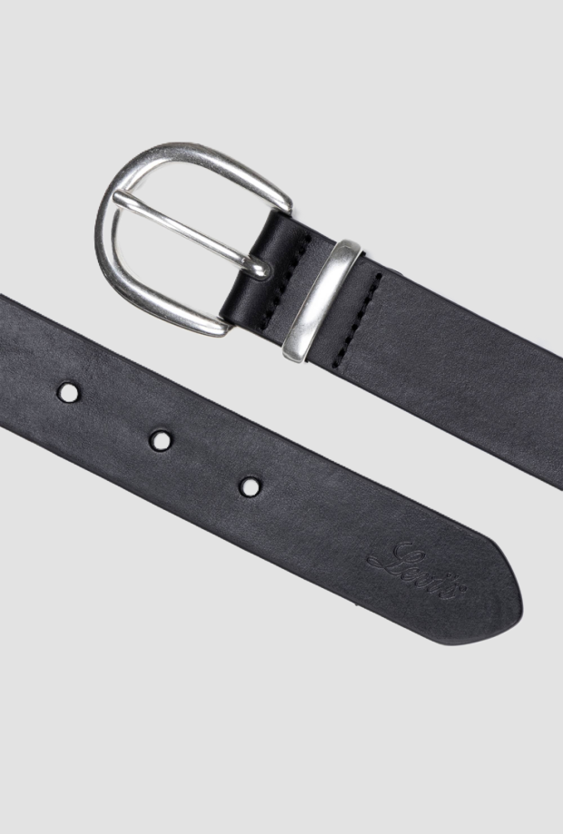 Cintura in pelle donna nero 