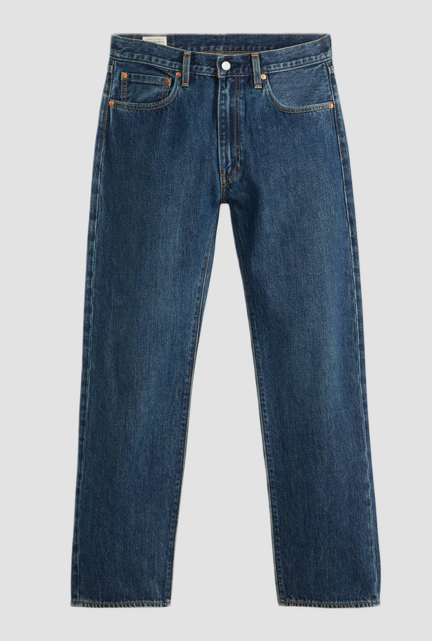 Jeans straight fit uomo blu scuro 