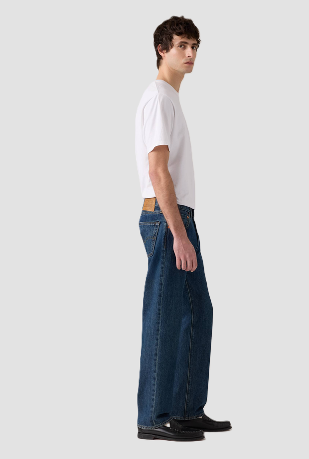 Jeans straight fit uomo blu scuro 