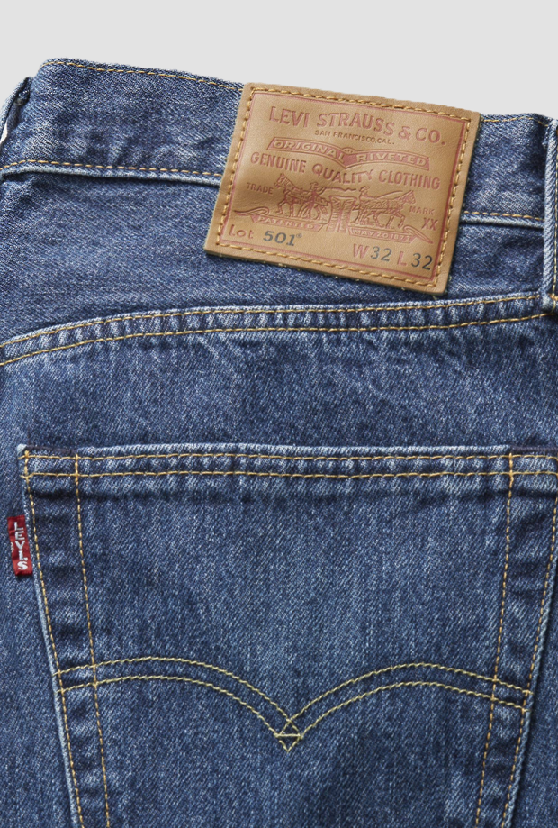 Jeans straight fit uomo blu medio 