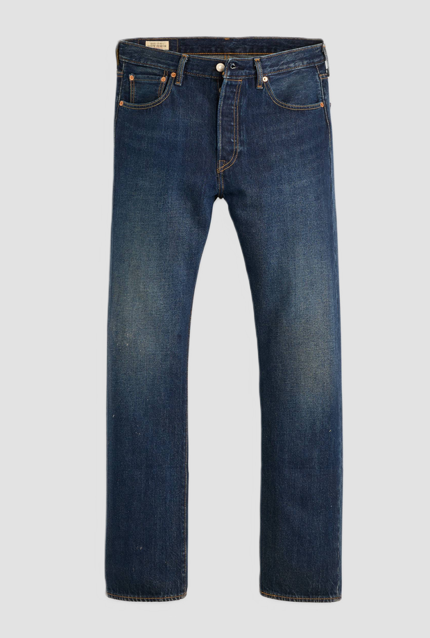 Jeans straight fit uomo blu scuro 