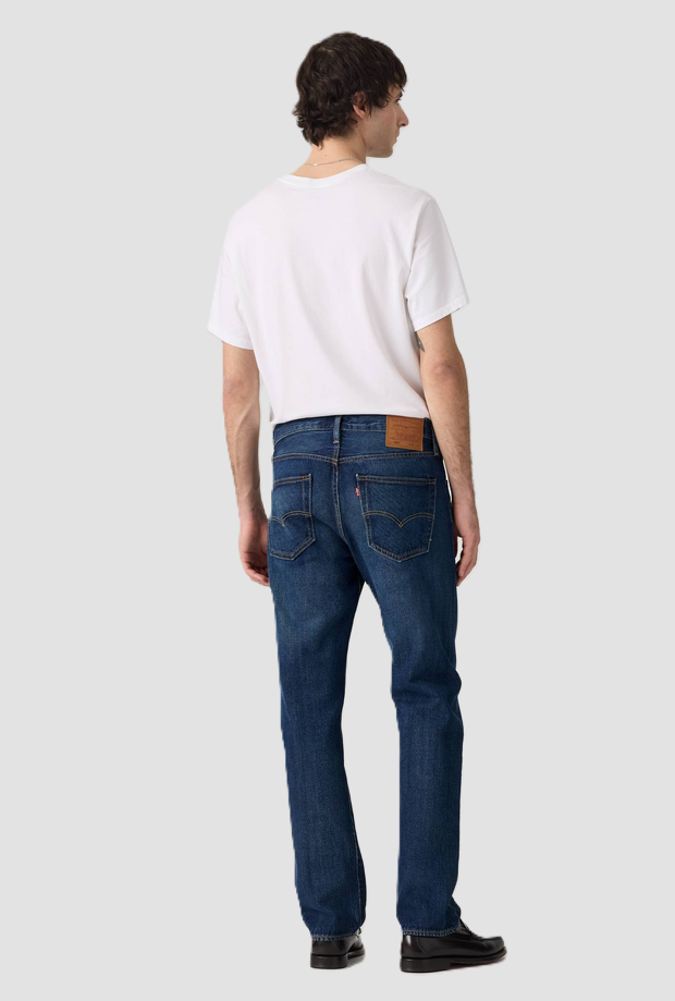 Jeans straight fit uomo blu scuro 
