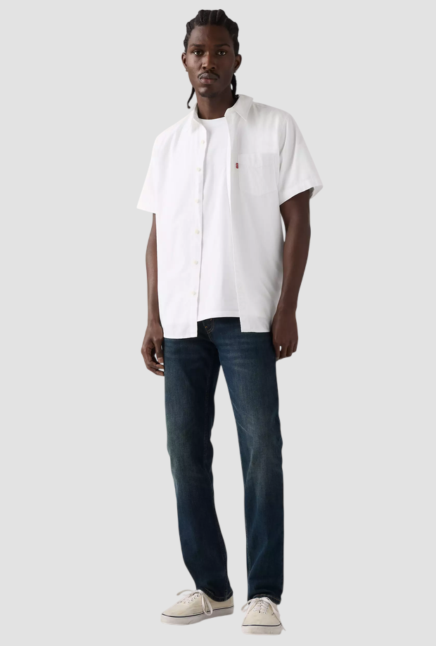 Jeans slim fit uomo blu scuro 