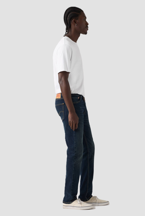 Jeans slim fit uomo blu scuro 