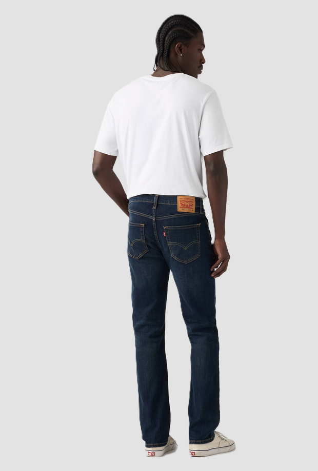 Jeans slim fit uomo blu scuro 