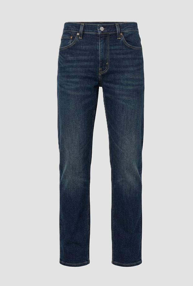Jeans slim fit uomo blu scuro 
