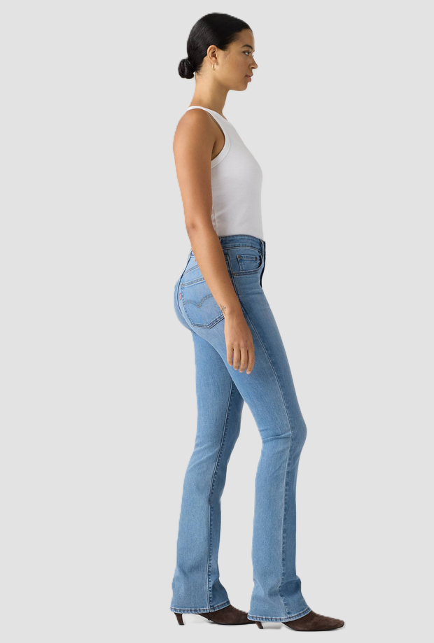 Jeans bootcut donna blu medio 