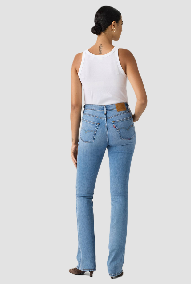 Jeans bootcut donna blu medio 