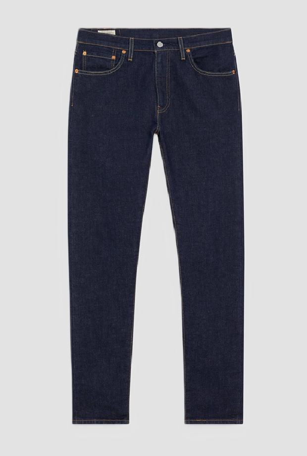 Jeans low rise uomo blu scuro 