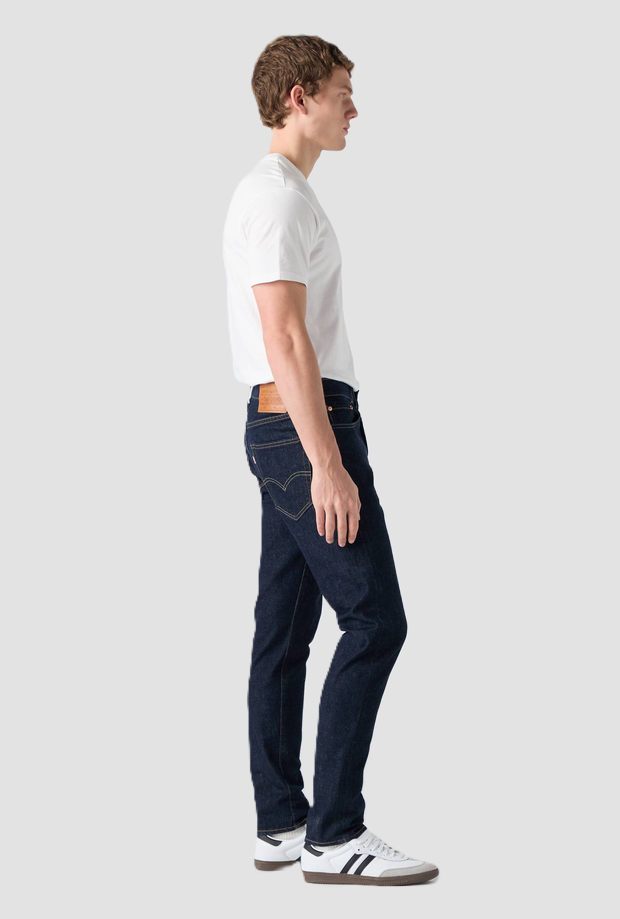 Jeans low rise uomo blu scuro 