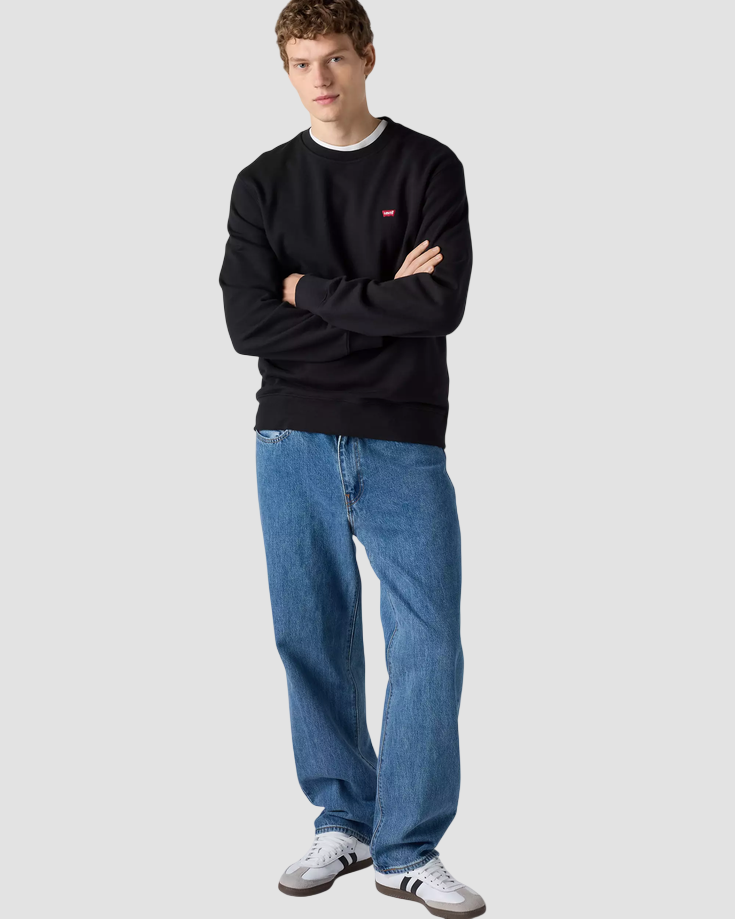 Jeans 568 loose fit uomo blu medio 
