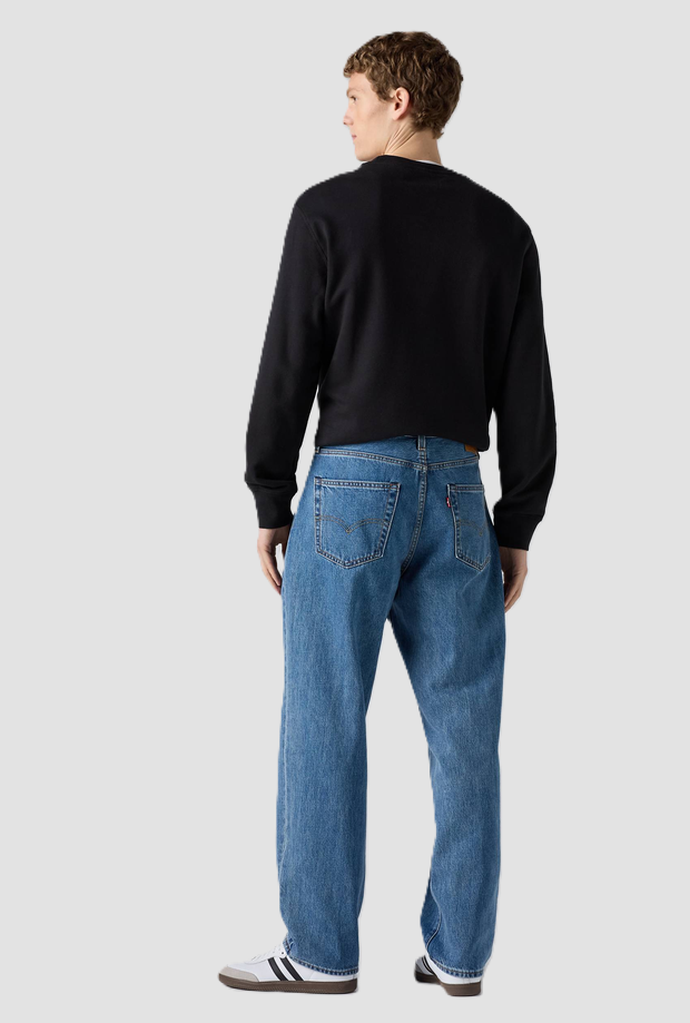 Jeans 568 loose fit uomo blu medio 