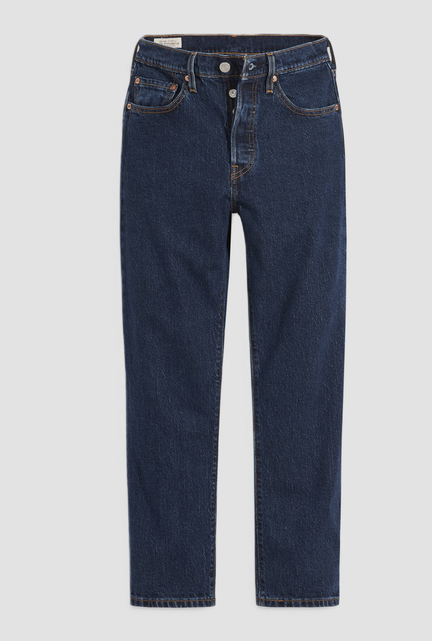 Jeans crop donna blu scuro 
