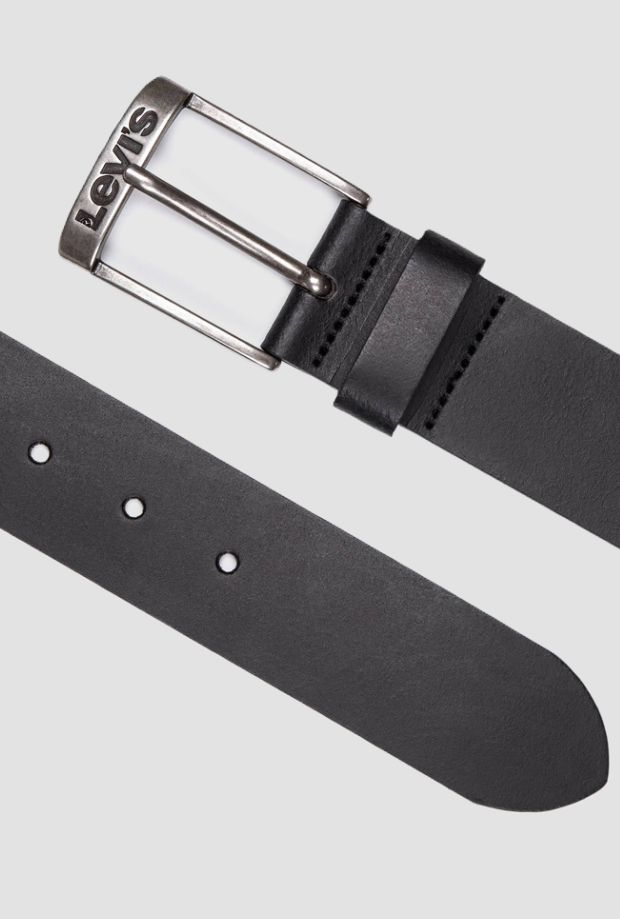 Cintura in pelle uomo nero 
