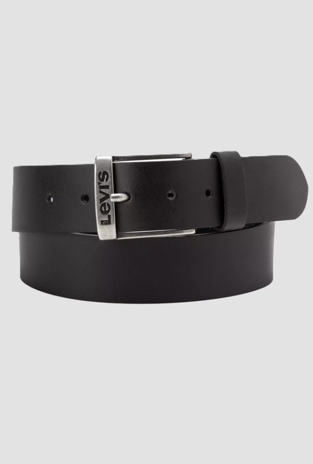 Cintura in pelle uomo nero 