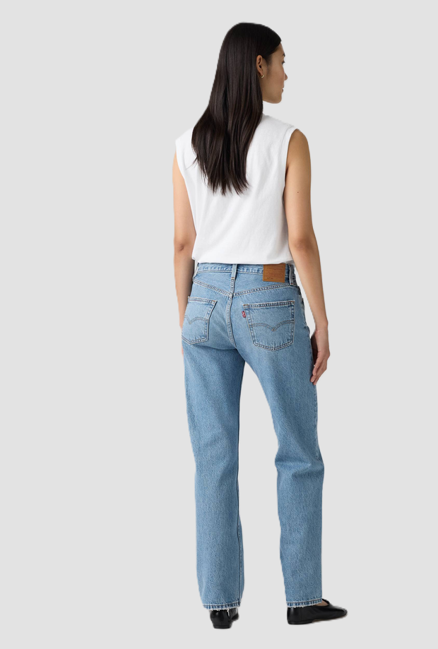Jeans '90 loose fit donna blu medio 