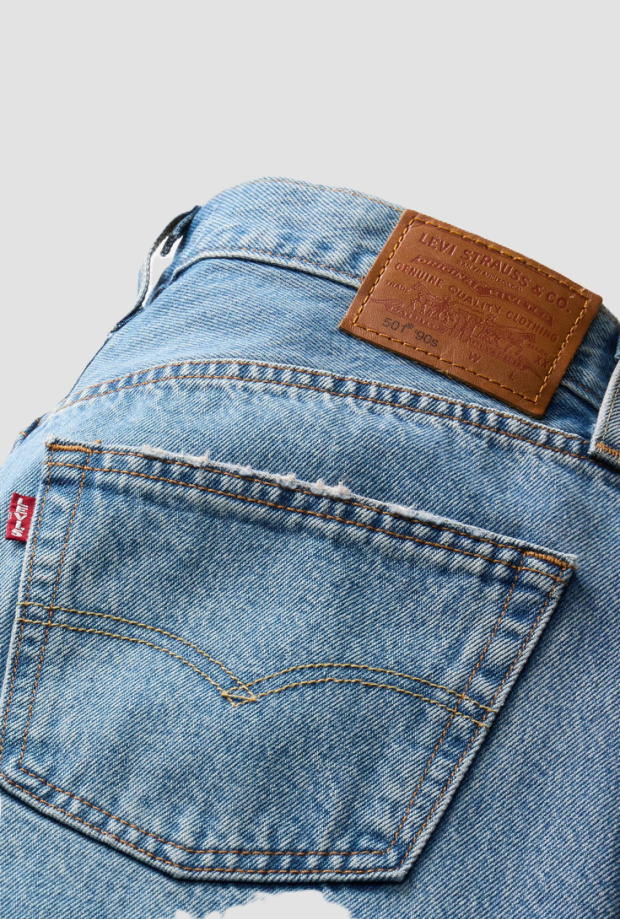 Jeans '90 loose fit donna blu medio 