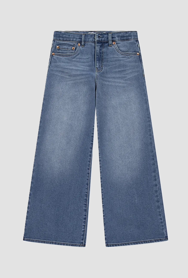 Jeans baggy fit bambina blu 