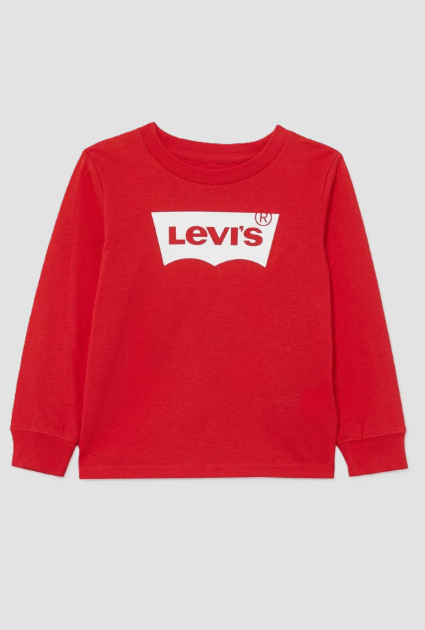 T-shirt con logo da neonato rosso 