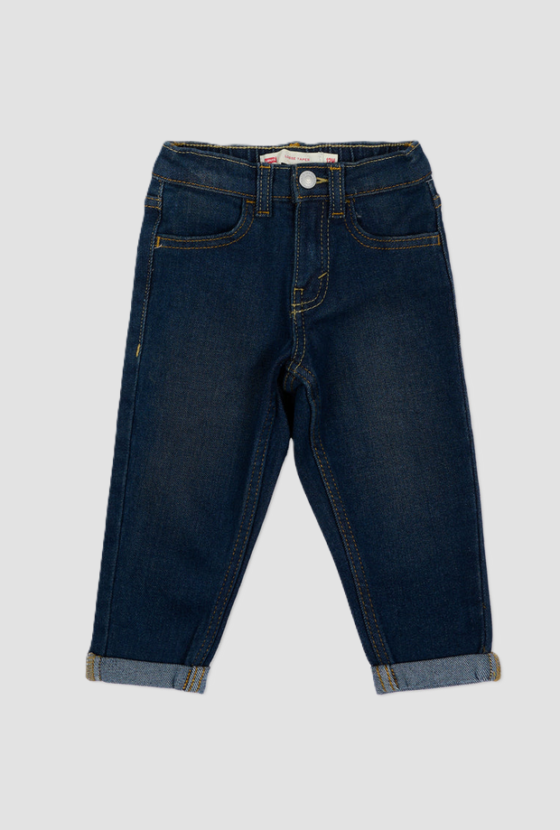 Jeans da neonato blu scuro 
