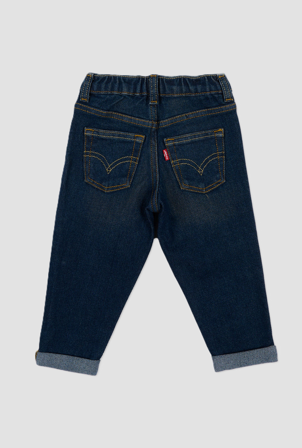 Jeans da neonato blu scuro 