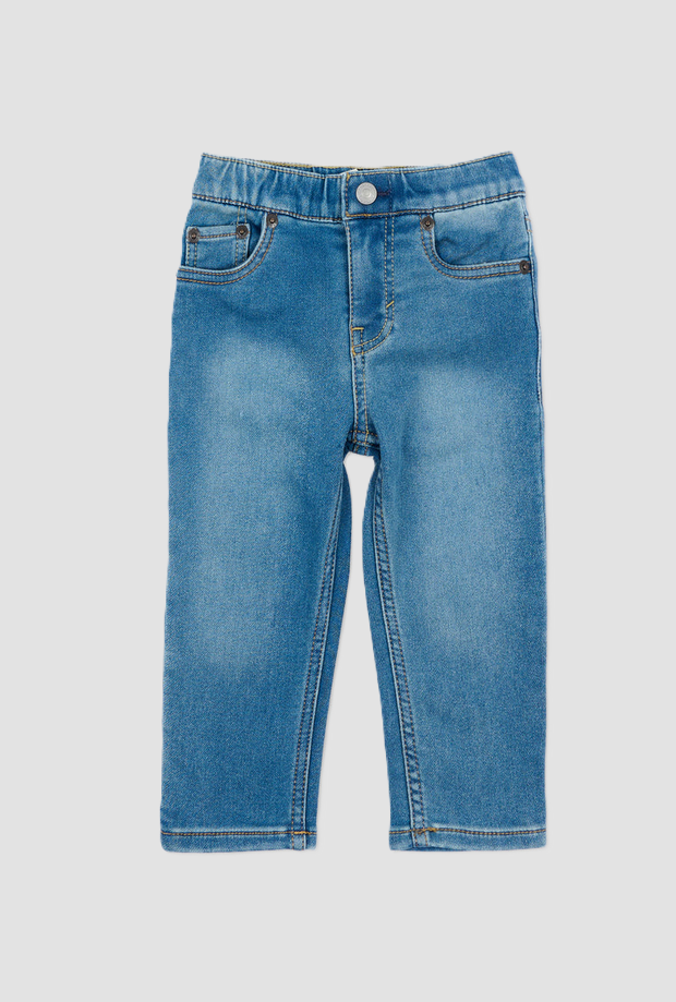 Jeans elasticizzato da neonato blu 
