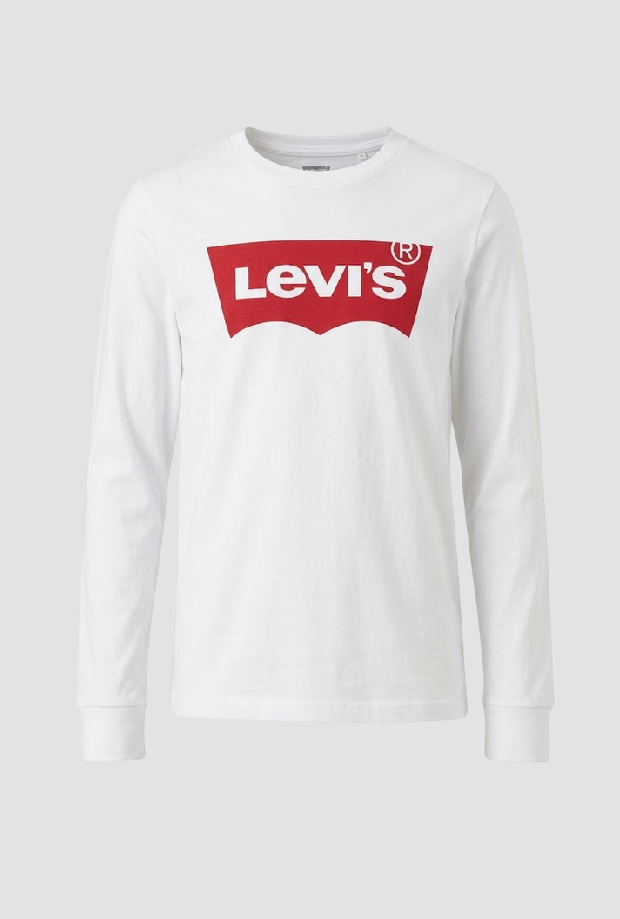T-shirt con logo da bambino bianco 