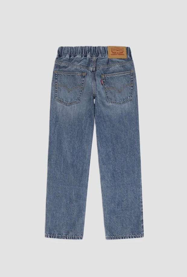 Jeans loose fit da bambino blu medio 