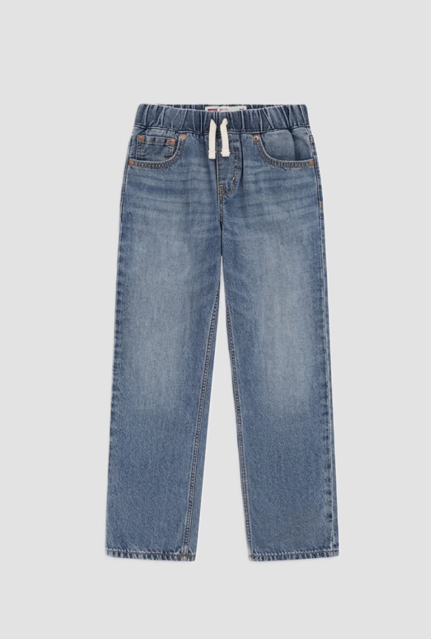 Jeans loose fit da bambino blu medio 