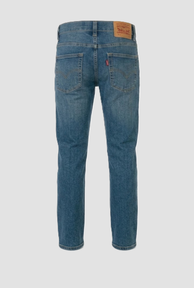 Jeans slim fit da bambino blu medio 