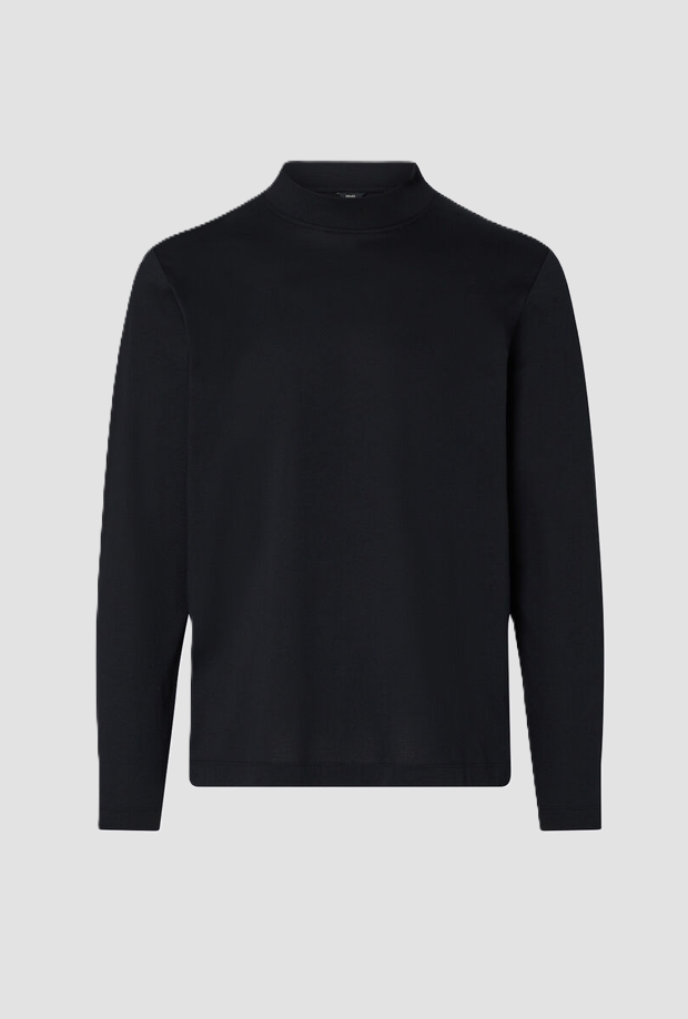 T-shirt maniche lunghe uomo nero 