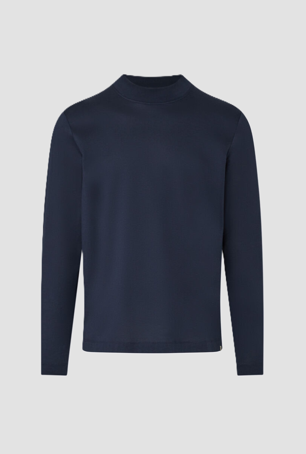 T-shirt a maniche lunghe uomo blu scuro 