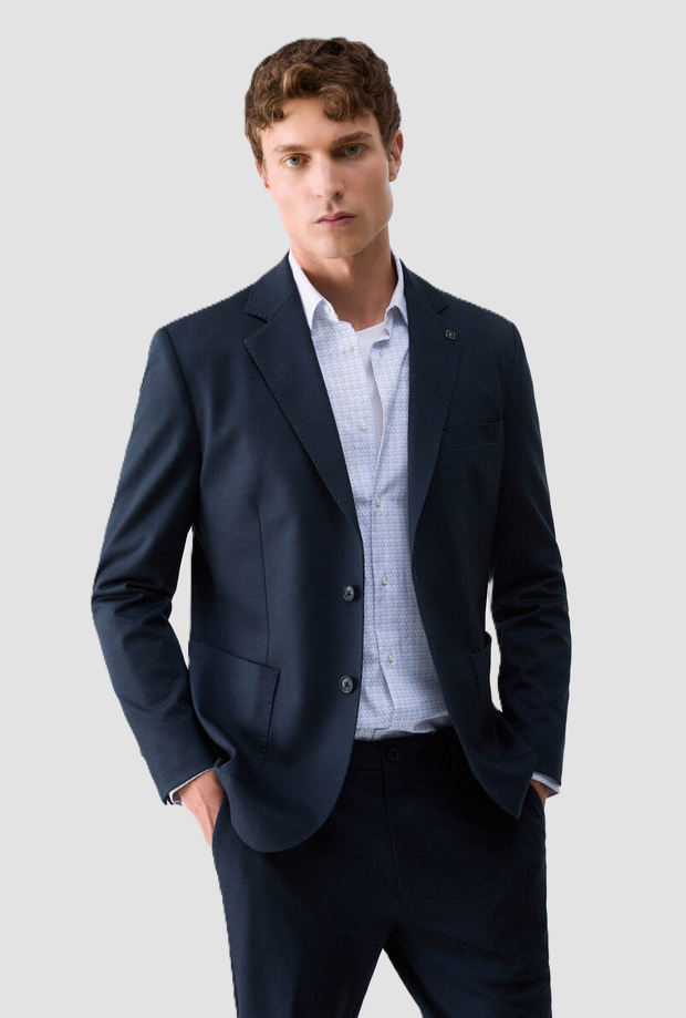 Giacca monopetto uomo navy blue 