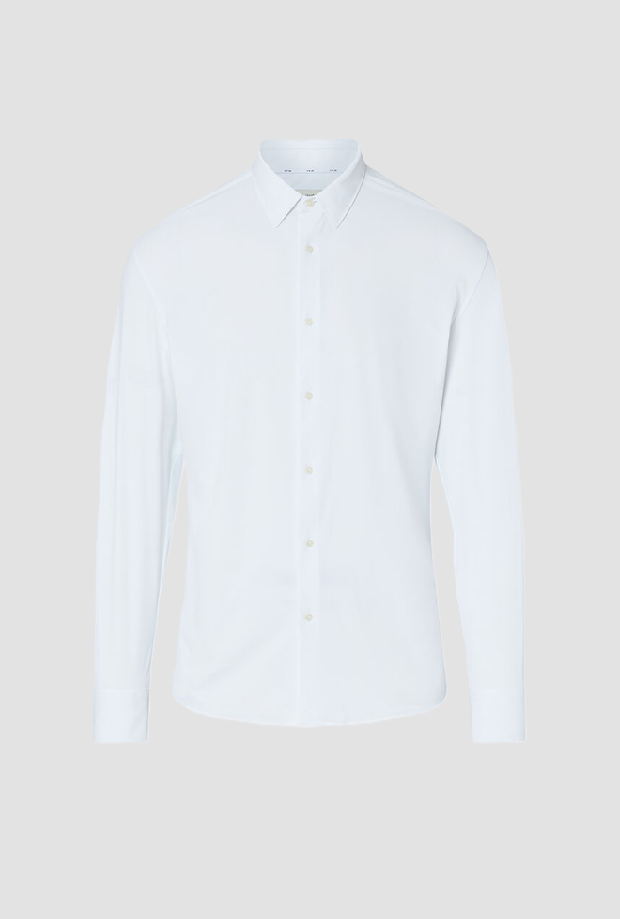 Camicia in jersey uomo bianco 