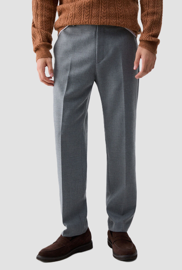 Pantalone chino uomo grigio 