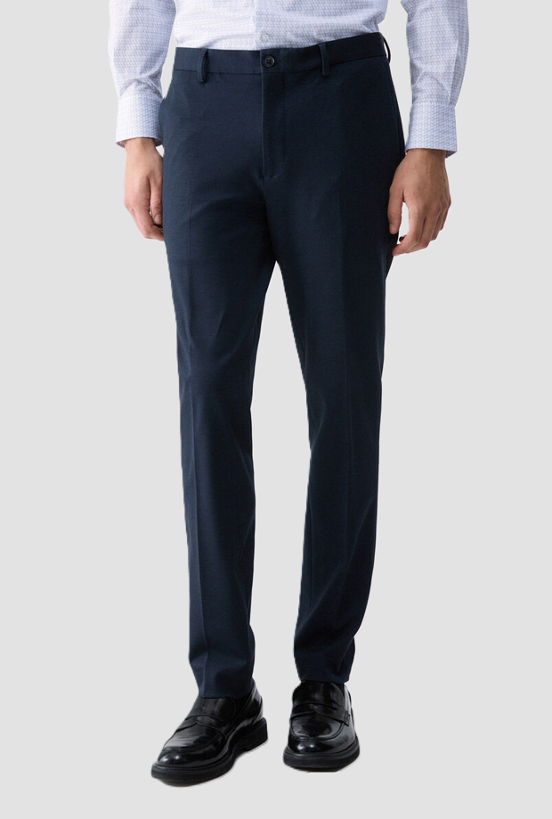 Pantalone slim fit uomo navy blue 