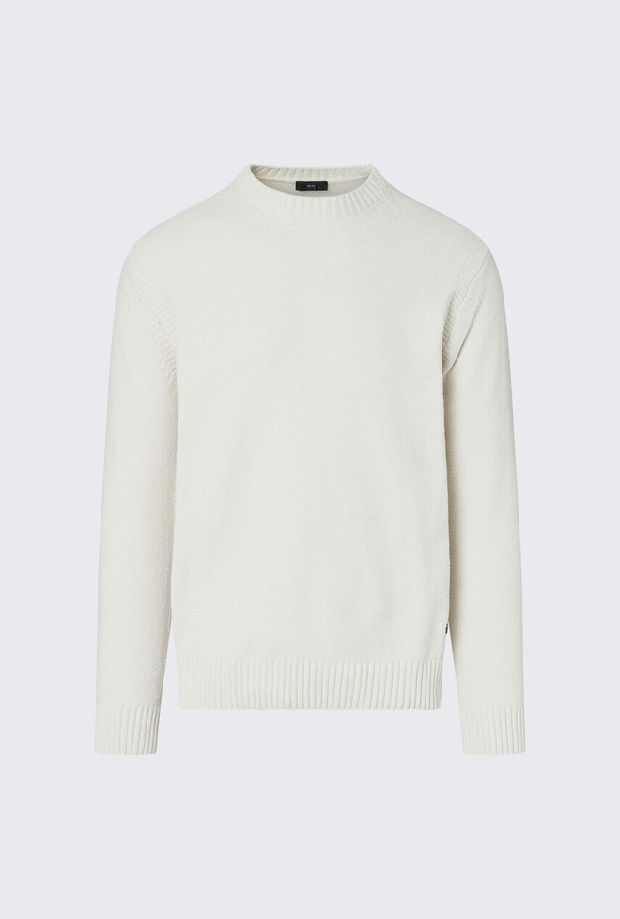 Maglia girocollo uomo bianco 