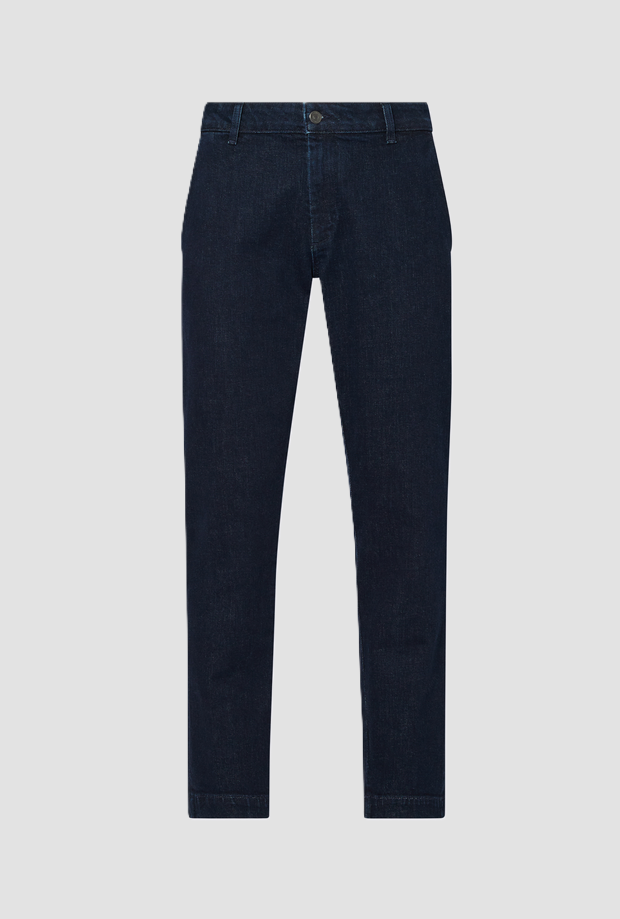 Jeans chino uomo blu scuro 