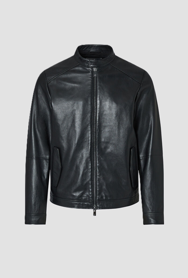Giubbino biker uomo nero 