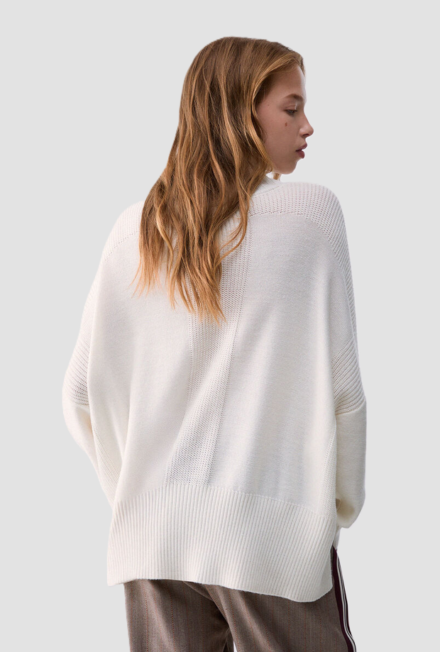 Dolcevita misto lana donna bianco 