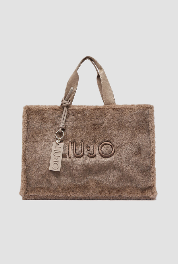 Borsa in teddy donna beige 